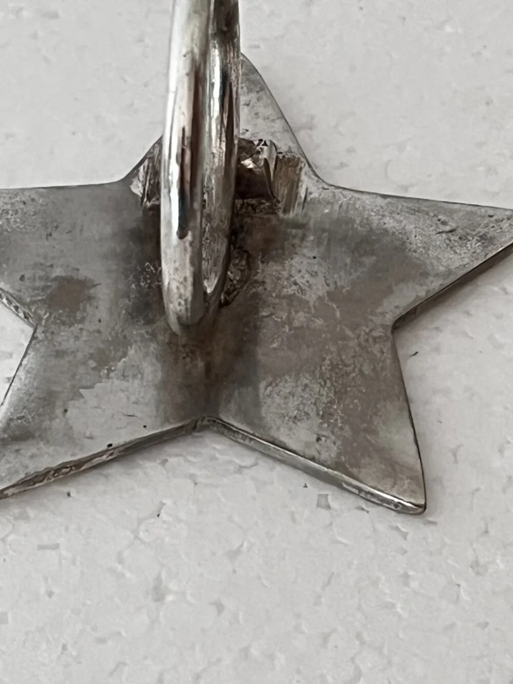 Vintage 90's Pier 1 Silver Plated Star Napkin Rings